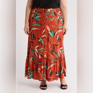 NWT DR2 Daniel Rain Button Front Maxi Skirt